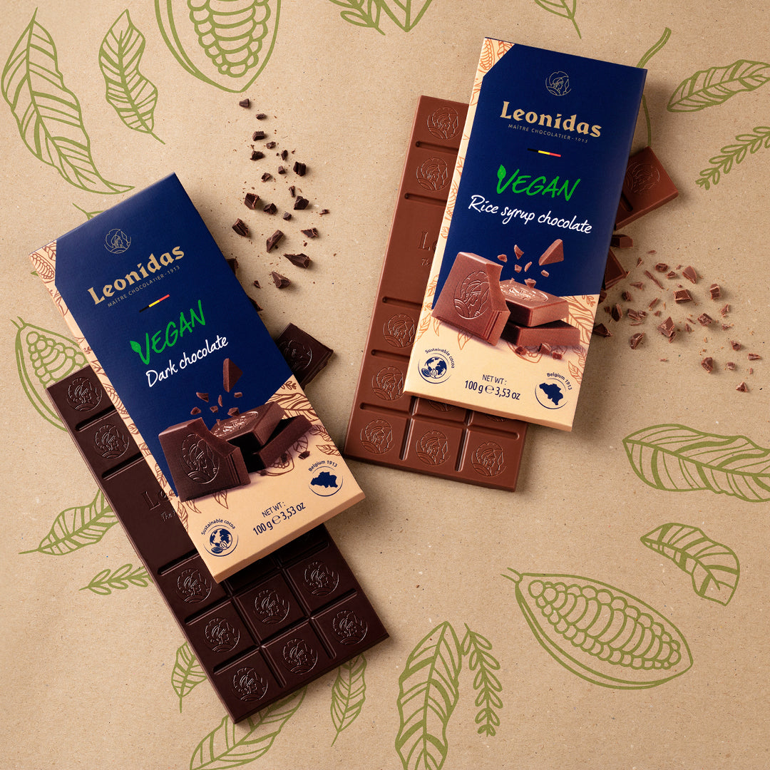 Vegan Milk Chocolate Rice Syrup Bar, 100g - Leonidas Online Ireland