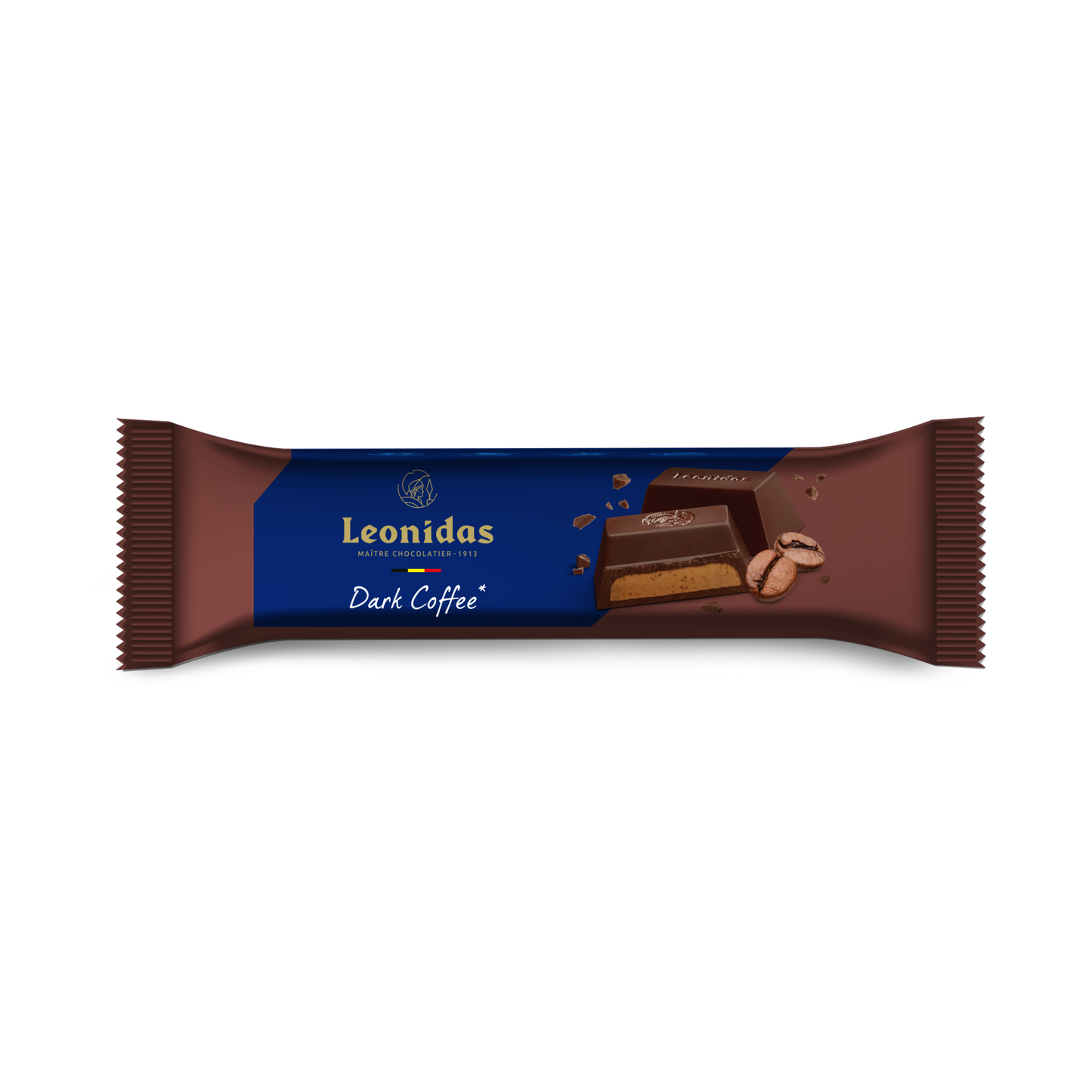 Dark Chocolate Coffee Praline Bar, 50g - Leonidas Online Ireland