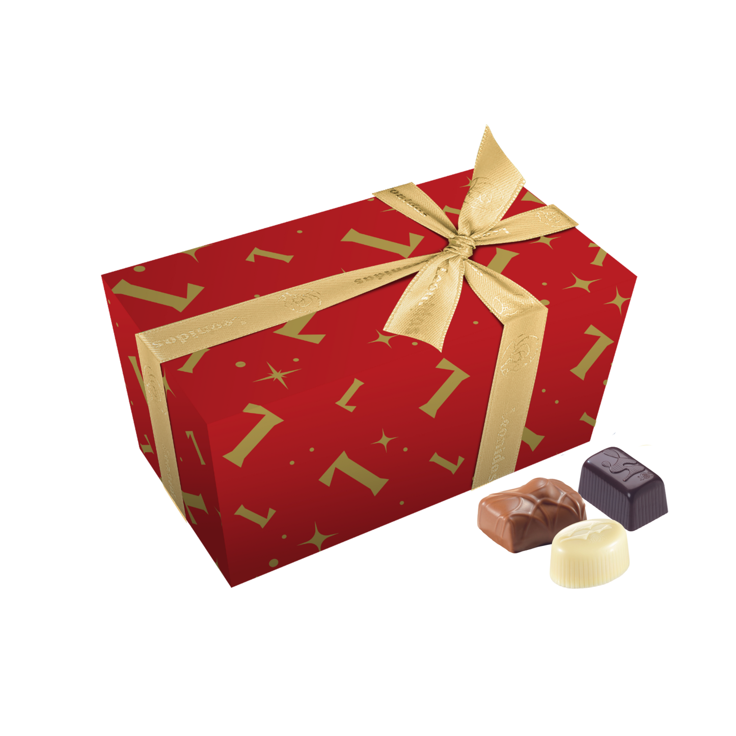 Milk, White and Dark Chocolate Ballotin