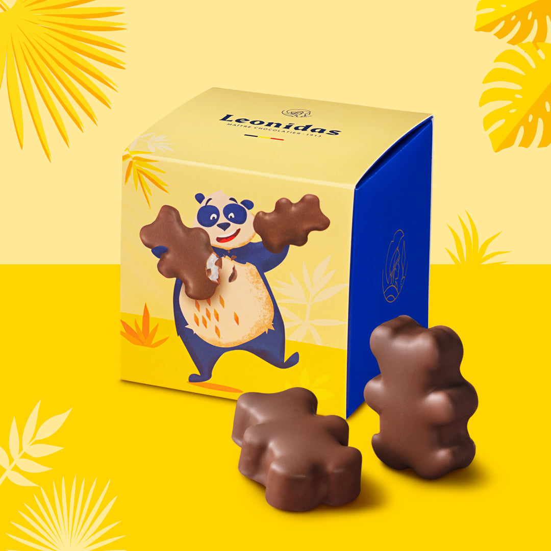 Cube of Marshmallow Bears, 200g - Leonidas Online Ireland