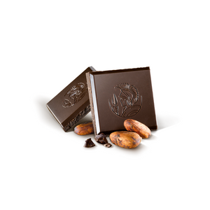 Leonidas dark chocolate (54% cocoa) bar with nibs.