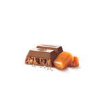 Leonidas Milk chocolate (30% cocoa) bar with pieces of caramel.