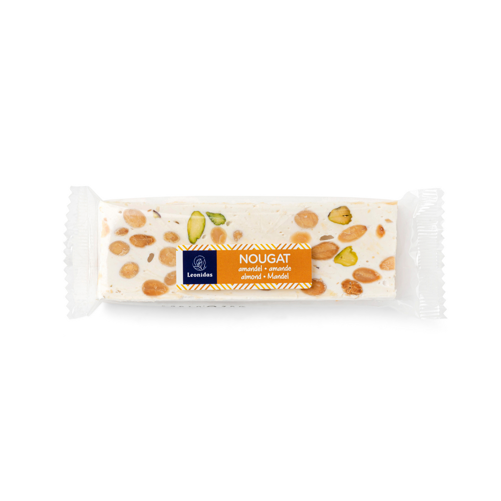 
            
                Load image into Gallery viewer, Leonidas soft nougat with almond and pistachio pieces.
            
        