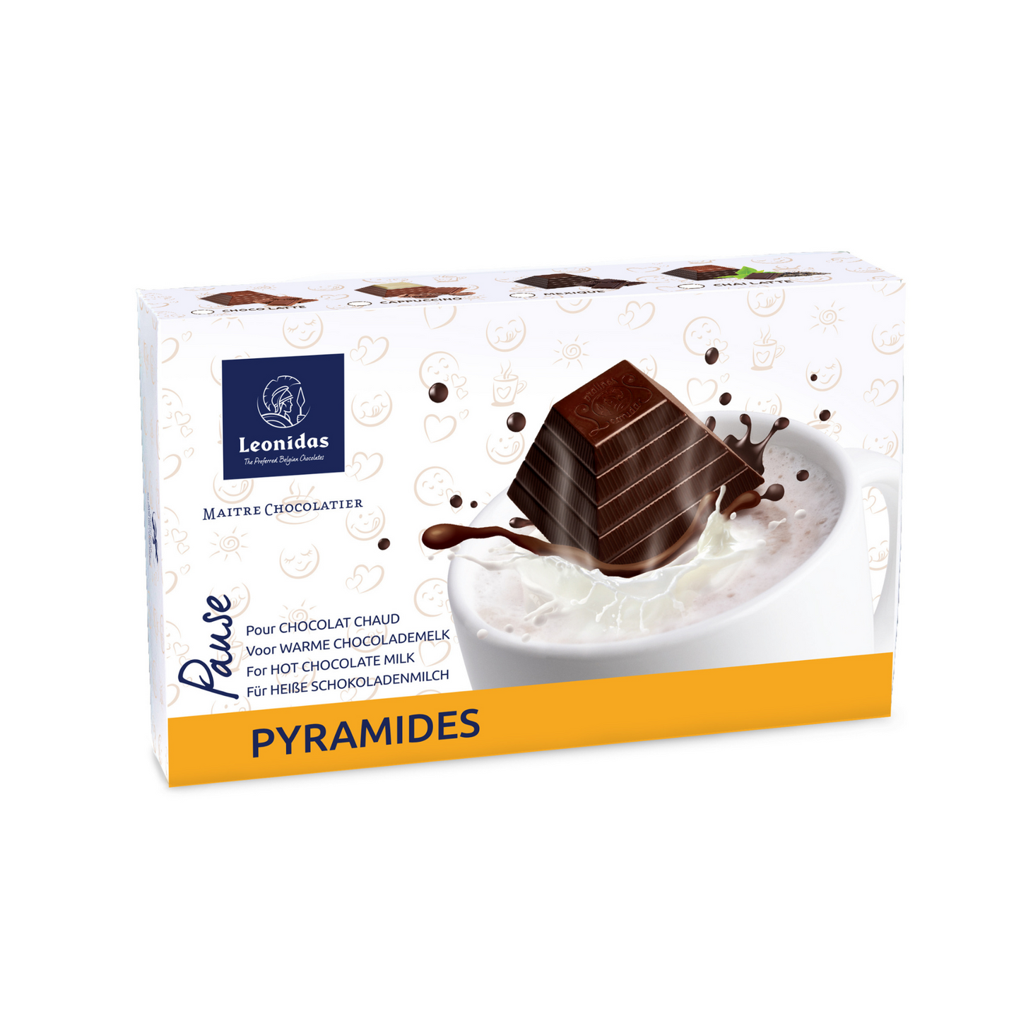 Hot Chocolate Pyramides, 208g - Leonidas Online Ireland
