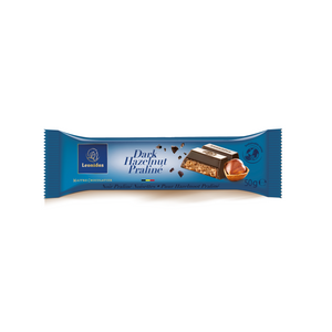 
            
                Load image into Gallery viewer, Dark chocolate bar that contains 45% cocoa and is filled with a delicious hazelnut praline.
            
        
