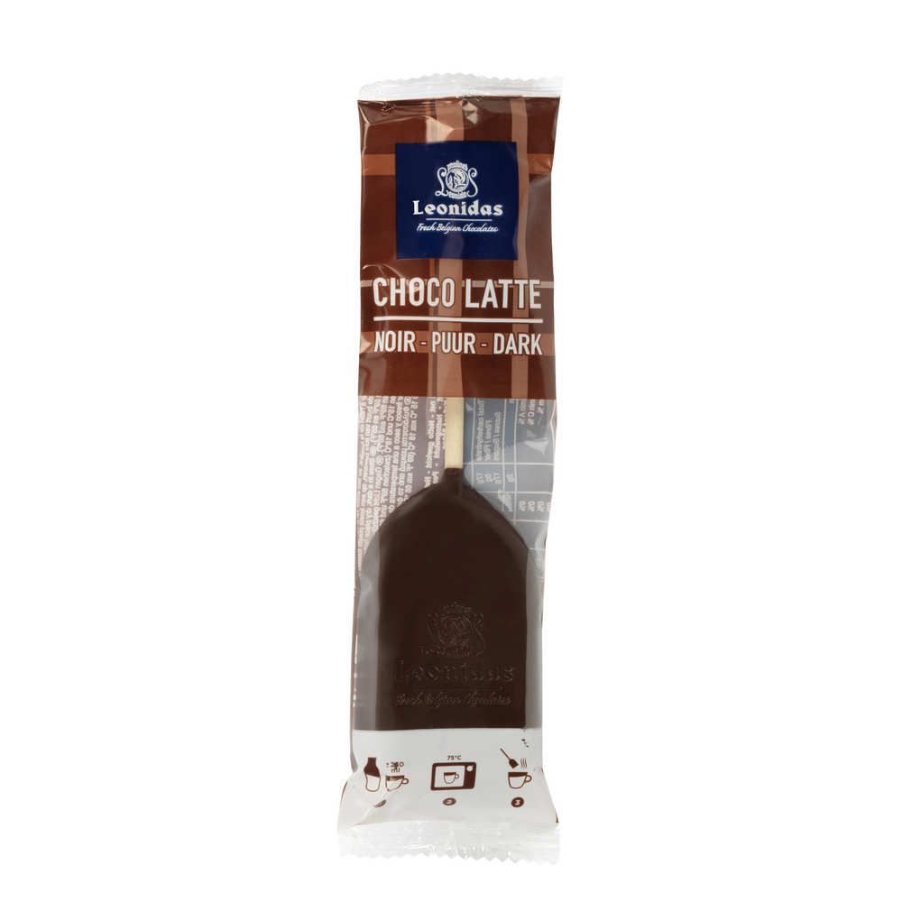 
            
                Load image into Gallery viewer, Choco Latte dark chocolate lollipop which creates a a rich and delicious Leonidas hot chocolate at home. Just stir into a hot milk for a delicious cup of dark hot chocolate.
            
        