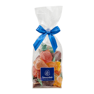 The Leonidas fruit jellies come in a choice of fruity and sugary flavours, including pineapple, cherry, fig, strawberry, peach, tangerine, pear and apple.